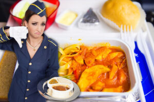 65% europejskich klientów, podróżujących samolotami, jest niezadowolonych z jakości potraw serwowanych podczas lotu