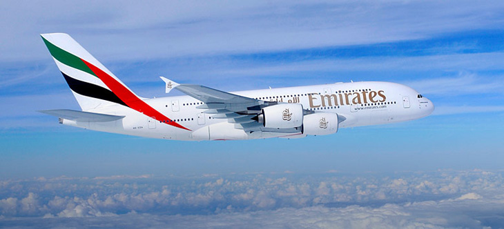 Airbus A380 linii Emirates