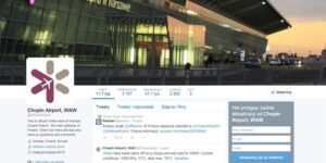 Lotnisko Chopina w czołówce na Twitterze