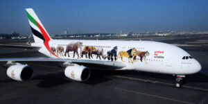 A380 Emirates, w specjalnych barwach