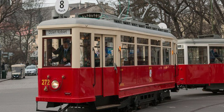 Gdański tramwaj jeździ po Krakowie