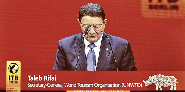 Ceremonia otwarcia ITB 2017 – wystąpienie Teleb Rifai, Sekretarza Generalnego UNWTO