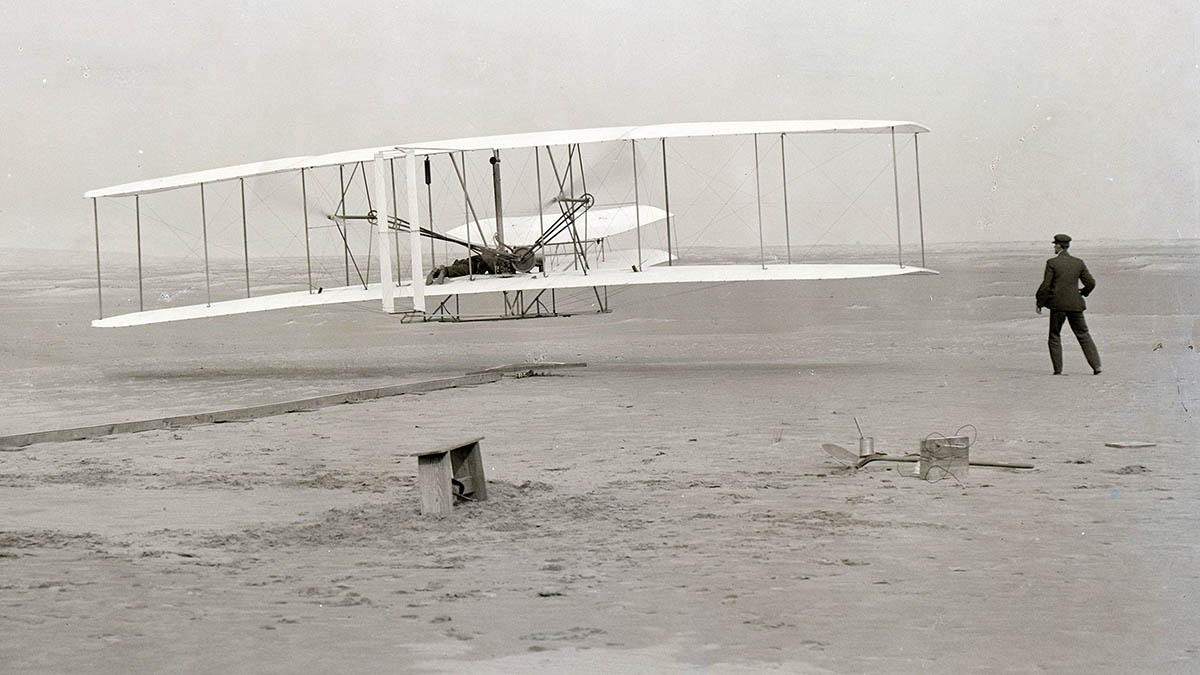 Pierwszy lot samolotem braci Wright